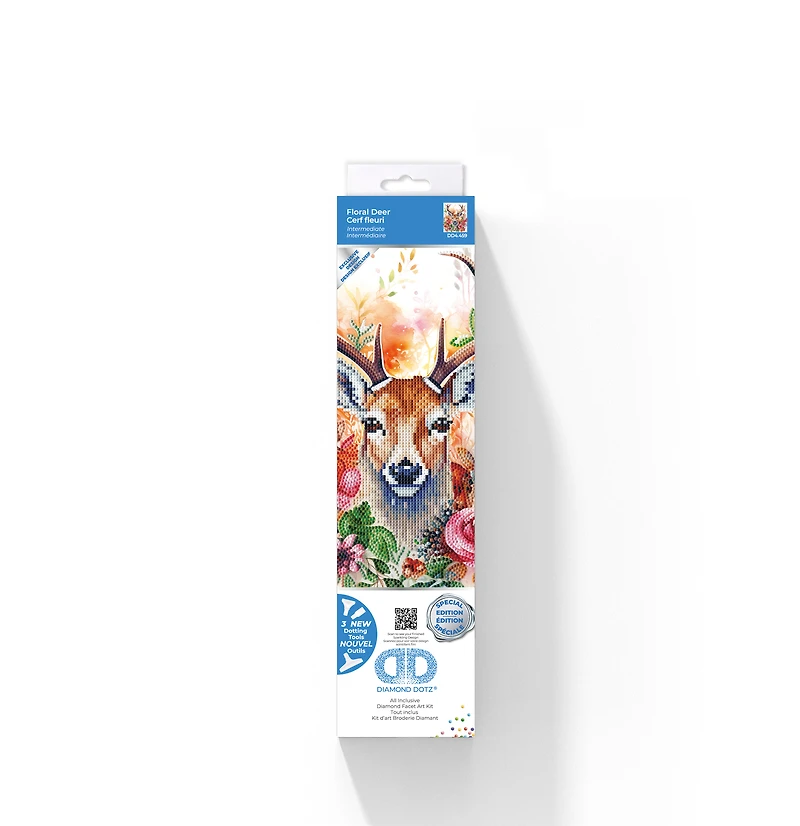 DIAMOND DOTZ® Cerf fleuri Édition Spéciale Kit d'art Broderie Diamant