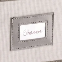 Poubelle à pulls en tissu MAINSTAYS, couleur tissu gris, pliable lorsqu'elle n'est pas utilisée, tissu de haute qualité, porte-étiquette pour un accès facile au rangement des accessoires, poignée en P