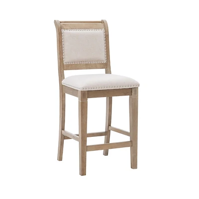 Tabouret de comptoir naturel Perle
