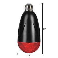 Lightshow Projection Light Bulb-Kaleidoscope (Red)