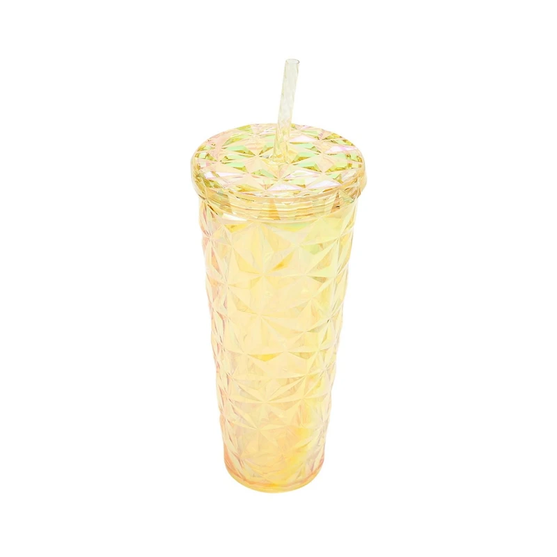 Mainstays Blue Plastic Prismic Textured Tumbler 27 Ounces, 1pc