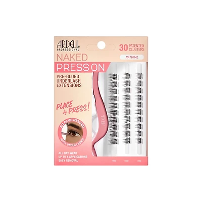 Ardell - Naked Press On Pre-Glued Underlash Extensions Kit - Natural, Naked Press - Natural
