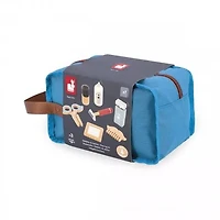 Janod - Children's Shving Kit - 7 Wooden Accessories + Bag - Imitation Toy - 3 Years