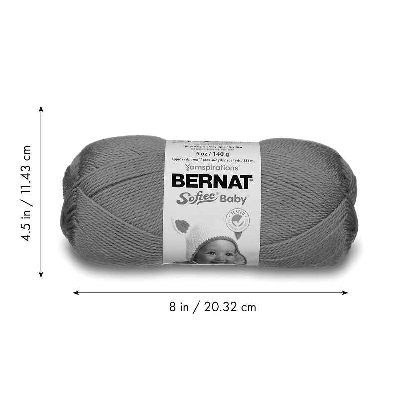 Bernat® Fil Softee® Baby™, Acrylique #3 DK, 4,25 Oz/120 G