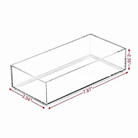 Évacuez le dispositif de rangement 1 Mainstays Organisateur empilable 1 design rectangulaire 100%PS