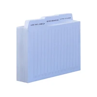Feuillets à motifs Post-it®, paquet d’onglets, bleu 3.9 po x 2.9 po (99mm x 73mm)