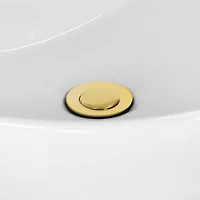Imaginations Américaines 2.6-po. W Bathroom Sink Drain Gold