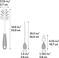 OXO Tot - Ensemble de Nettoyage pour Bouteilles d'Eau et Gobelets avec Paille - Outil Polyvalent Idéal pour Nettoyer les Biberons, Gobelets à Paille, Parties de Tire-lait - Équipement de Nourrissage p
