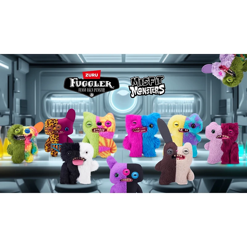 Fuggler Misfit Monsters 9-inch Series 1 (Squidgetooth McGoo - Yellow & Multi) by ZURU
