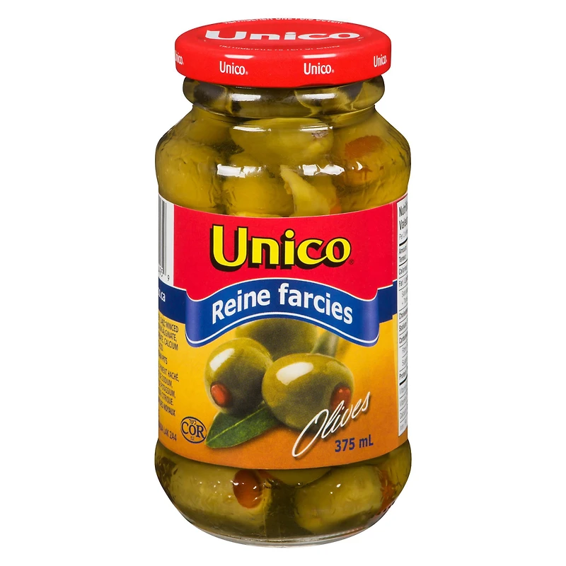 Olives reines farcies d'Unico 375 ml