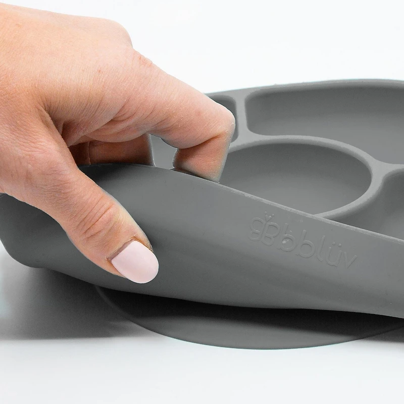 Yümi: Ensemble d'assiette et de cuillère en silicone
