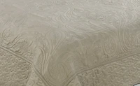 Marina Decoration Couvre-lit brodé ultra doux et uni, parure de lit d'été avec taie d'oreiller matelassée, motif cachemire floral taupe