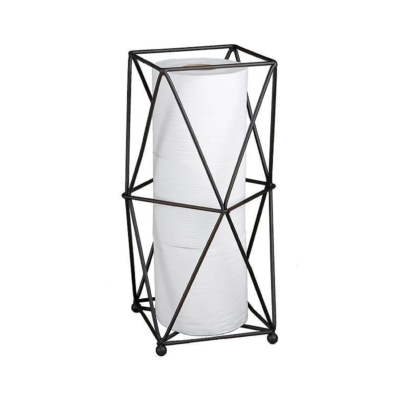 era Geo cylindre de papier hygiénique noir 7.64x13.31x7.64po