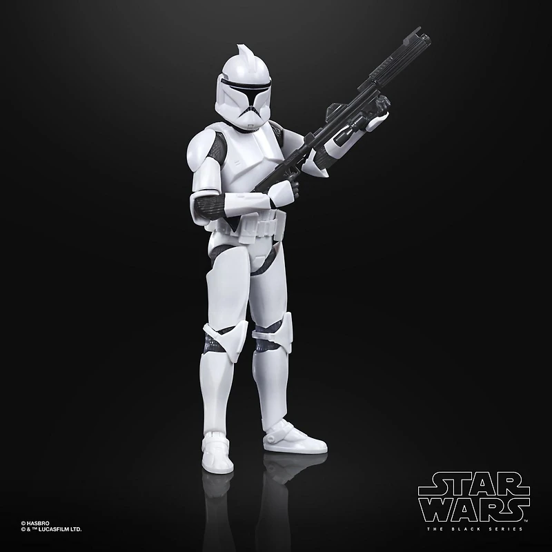 Star Wars The Black Series Phase I Clone Trooper Toy 6-Inch Scale Star Wars: The Clone Wars Collectible Action Figure, Kids Ages 4 and Up
