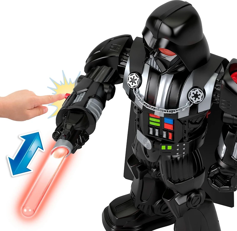 Imaginext STAR WARS Robot Dark Vador, 60+ cm, clé Stormtrooper
