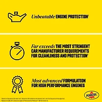 Huile moteur Pennzoil Ultra Platinum 100 % synthétique 5W-20, 5 litres (caisse de 3)