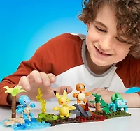 MEGA Pokémon Building Toy Kit Kanto Region Team with 4 Figures (130 Pieces), Ages 8 and up, Plastic