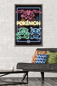 Pokémon - Neon Group Wall Poster