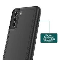 onn. Protective Gel Phone Case for Samsung Galaxy S21 FE 5G - Black