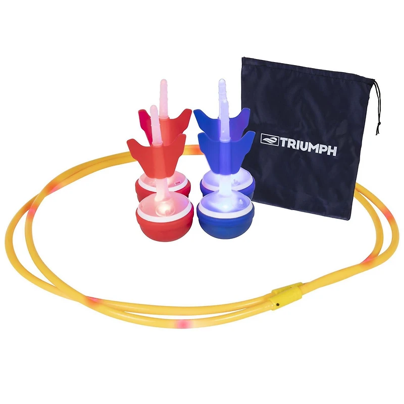 Fléchettes de jardin à DEL Triumph rouge / bleu