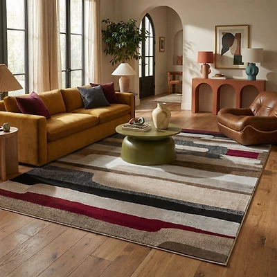 Rug Branch Sakarya Collection Abstract Mid-Century Modern Indoor Area Rug