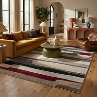 Rug Branch Sakarya Collection Abstract Mid-Century Modern Indoor Area Rug