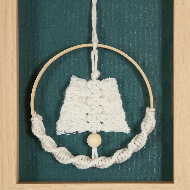 Framed Woven Art 8x10 Green