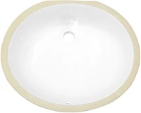 American Imaginations 19.5-in. W CUPC Oval Bathroom Undermount Sink Set In White - Chrome Hardware AI-26829