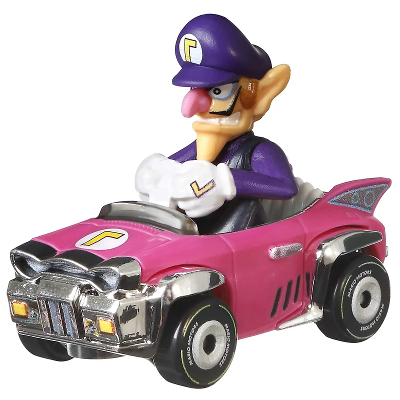 Mini-véhicule Waluigi Hot Wheels à l’échelle 1:64 inspirés de Mario Kart