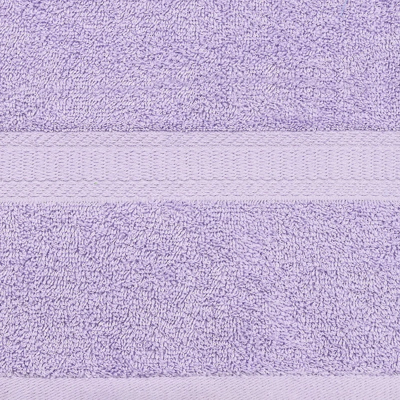 Ensemble de 4 pièces Mainstays Basics, 2 serviettes de bain, 2 serviettes à main, violet 100% Coton, 27x52, 16x26