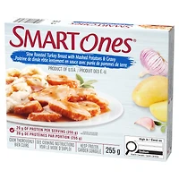 Smart Ones Slow Roasted Turkey Breast with Mashed Potatoes & Gravy Frozen Meal, 1 Box, for Easy Portion-Controlled Dinner, No Artificial Colours, Flavours or Sweeteners, 255 g, SOS RSTD TURKEY BREAST CA 255G 12