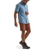 Chemise pour hommes Wrangler® à manches courtes, inspirée de l'Ouest, avec une seule poche