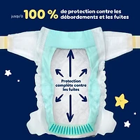Couches Pampers Swaddlers Overnight, format Super S3 à S7 Tailles 3-7, 66-36 couches