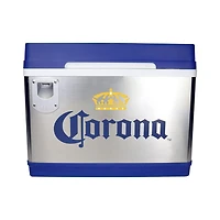 Corona 44-Quart Cruiser Iceless Cooler with Bottle Opener, 12V Travel Fridge, Holds 24 Bottles