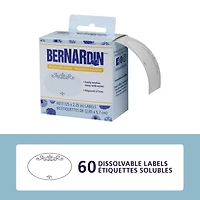 Étiquettes solubles Bernardin, 60 unités