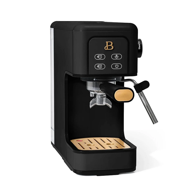 Beautiful Slim Espresso Maker with 20-Bar Pressure, White Icing by Drew Barrymore