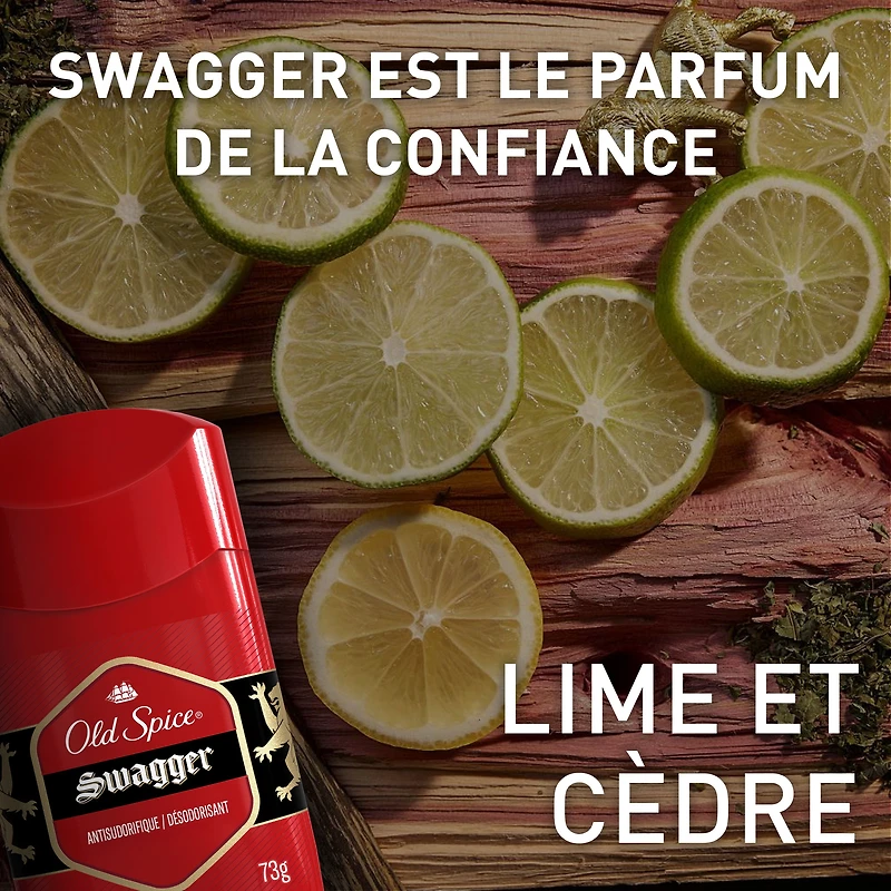 Antisudorifique et désodorisant Old Spice Red Zone Swagger pour hommes 73 g, fanfarons
