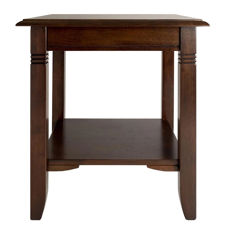 Nolan End Table in Cappuccino Finish