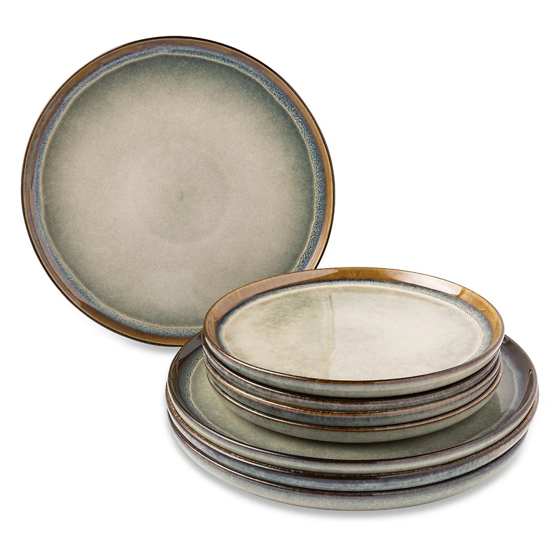 Service de table en céramique Yellowstone 8 pièces, collection Kayce Vaisselle