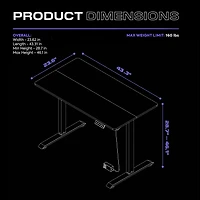 Hometrends Height-Adjustable Desk