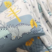 3-Piece Toddler Bedding Set, Grey Dinosaur