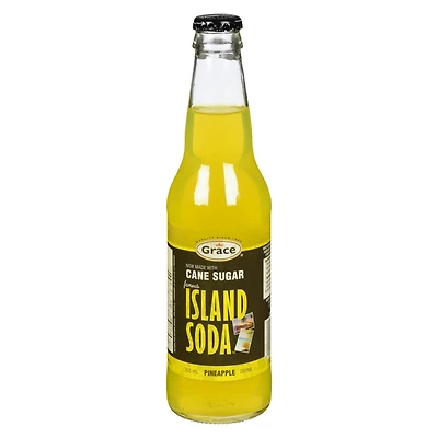Grace Island Soda Pineapple Drink, 355ml Bottle