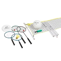 Ensemble de 4 jeux EastPoint - volleyball, badminton, concours de smash et disque volant