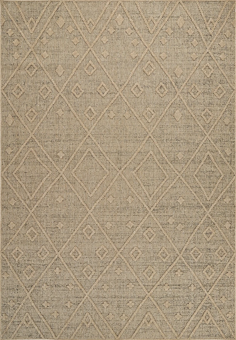 Tapis d'interieur exterieur abstrait Rug Branch Hogar, marron beige, bohème - Salon, chambre, salle a manger et cuisine