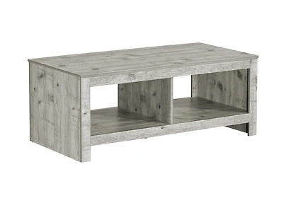 Monarch Specialties - Table De Salon, 44"L, Cocktail, Rectangulaire, Salon, Stratifié Gris Rustique, Transitionnel