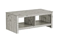 Monarch Specialties - Table De Salon, 44"L, Cocktail, Rectangulaire, Salon, Stratifié Gris Rustique, Transitionnel