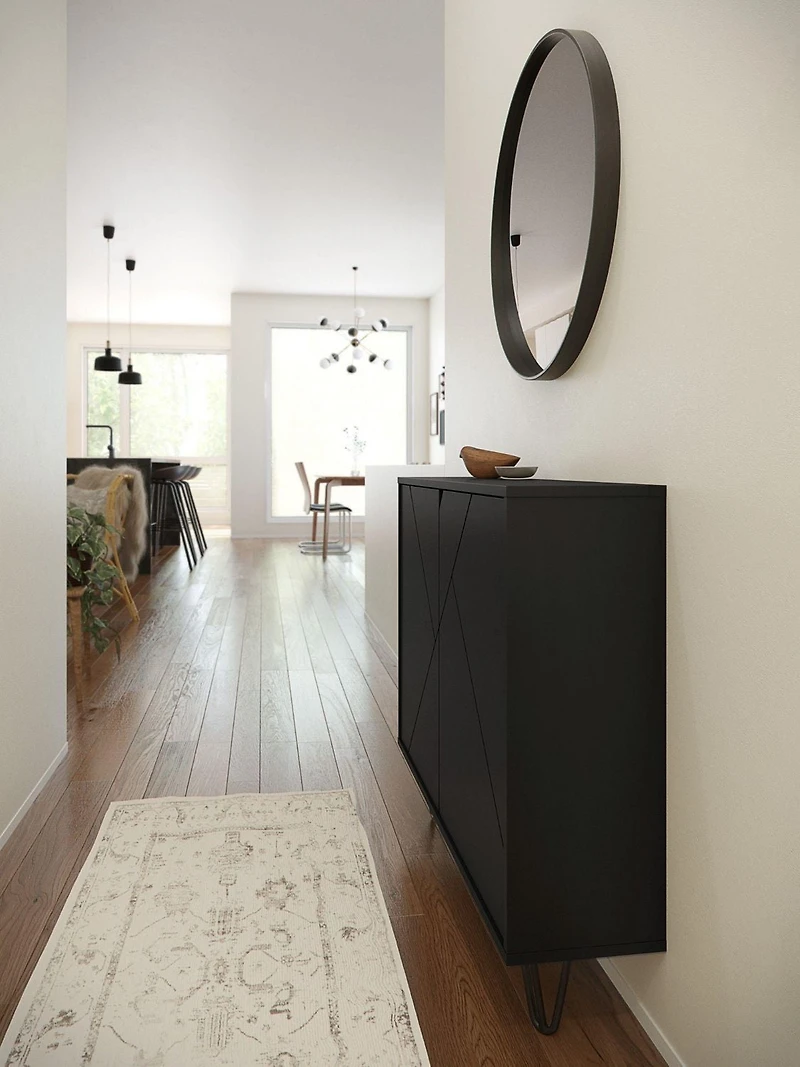 Nexera Console de rangement 2 portes Slim