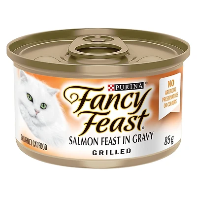 Fancy Feast Grilled Salmon in Gravy, Wet Cat Food 85g, 85g