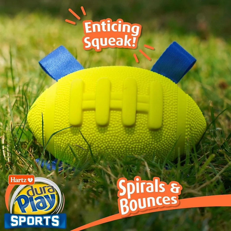 Hartz Dura Play Sports Ball Football Dog Toy, Dura Play Football