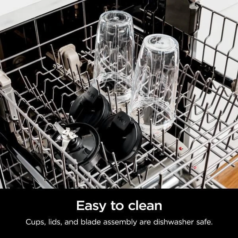 Ninja BN400C Nutri-Blender Pro with Auto-iQ, 1000-Watt, Personal Blender, 1000W, Auto-iQ